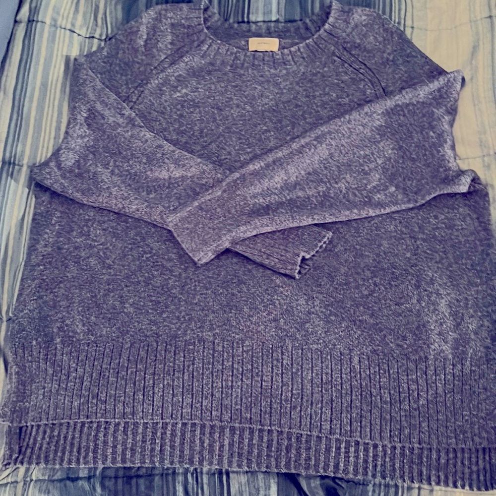 Old Navy sweater - size unknown but looks like a L or XL, purple/blue blend